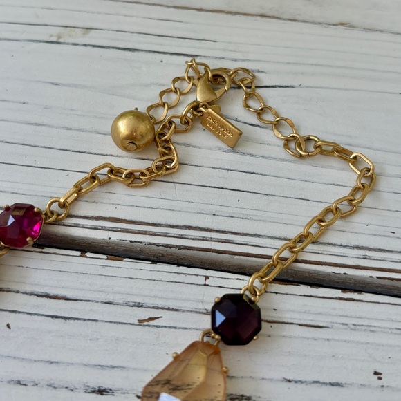 Gorgeous Kate Spade Necklace and Earring Set in Gold Multi Colored Stones - Picture 11 of 17